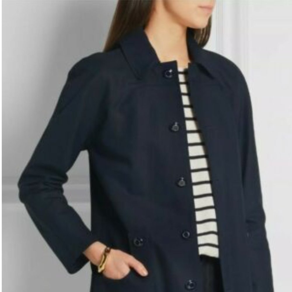 APC Rue Madame Paris Size 38 Navy Color Over Coat Spring Jacket